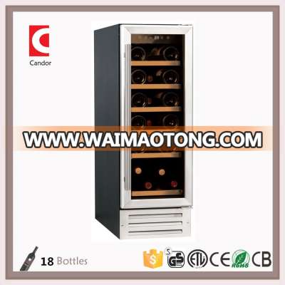 18 Bottles Single Zone Compressor Built-in Wine Cooler JC-58EQ