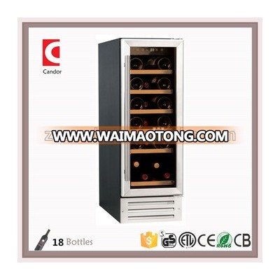 18 Bottles Single Zone Compressor Built-in Wine Cooler JC-58EQ